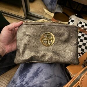 Tory Burch Wristlet With Long Crossbody Strap Inside